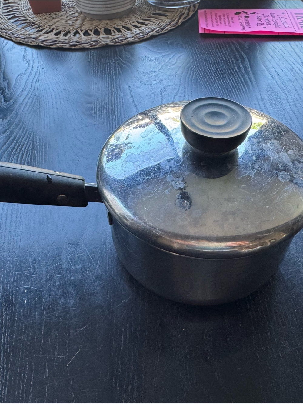 Vintage Revere ware stainless steel saucepan